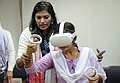 Kamrup: Officials during a trial for voting using virtual reality technology, in Kamrup district, Tuesday, April 30, 2024. (PTI Photo)(PTI04_30_2024_000447B)
