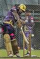 Kolkata: Kolkata Knight Riders player Sunil Narine bats during a training session ahead of the Indian Premier League (IPL) 2024 cricket match between Kolkata Knight Riders and Punjab Kings, at the Eden Gardens, in Kolkata, Thursday, April 25, 2024. (PTI Photo/Swapan Mahapatra)(PTI04_25_2024_000205B)